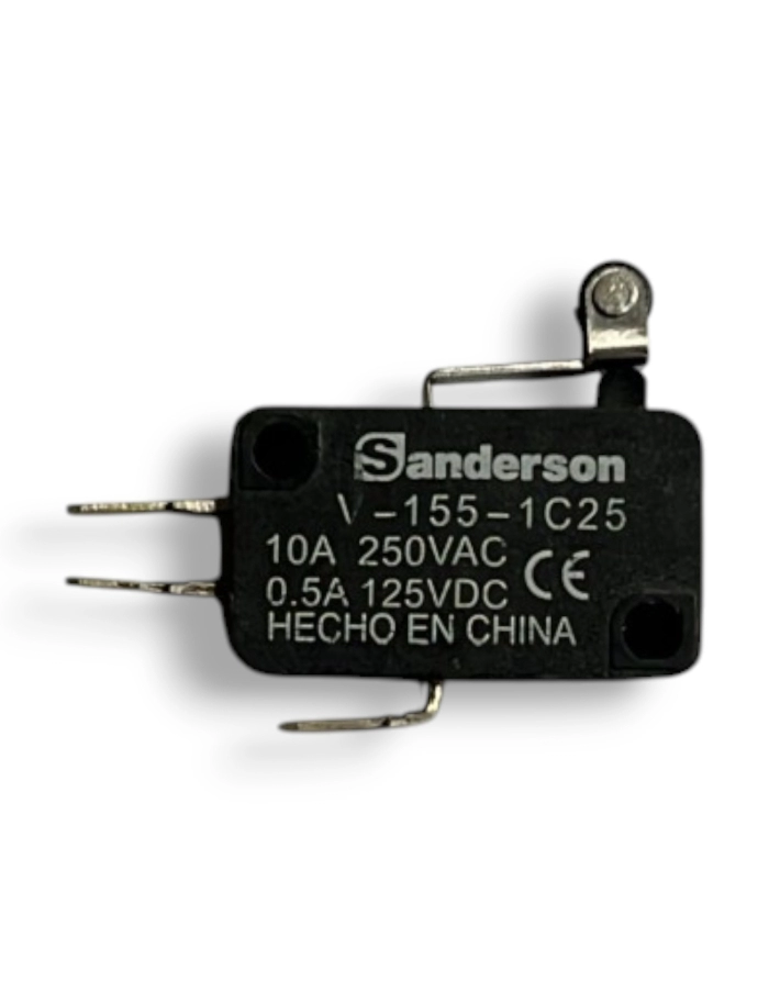 Micro switch mediano con palanca corta con ruedita Sanderson